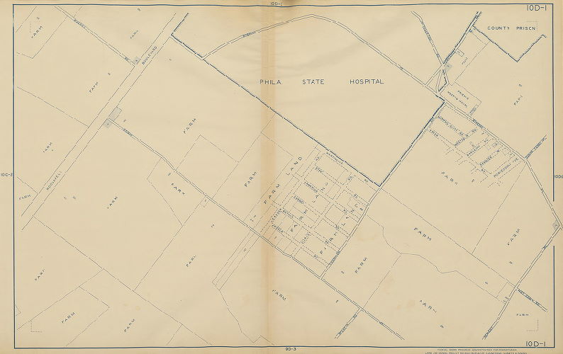 Plate 10D-1, Philadelphia Land Use Map, 1942