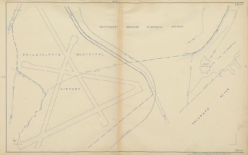 Plate 1A-1, Philadelphia Land Use Map, 1942