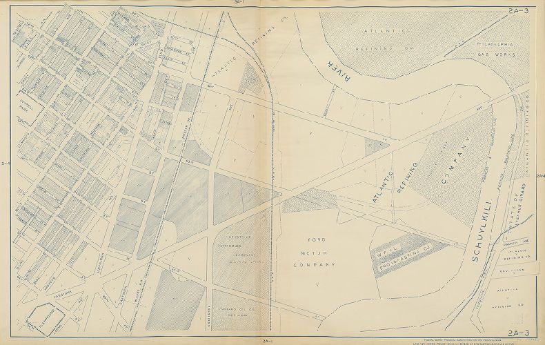 Plate 2A-3, Philadelphia Land Use Map, 1942