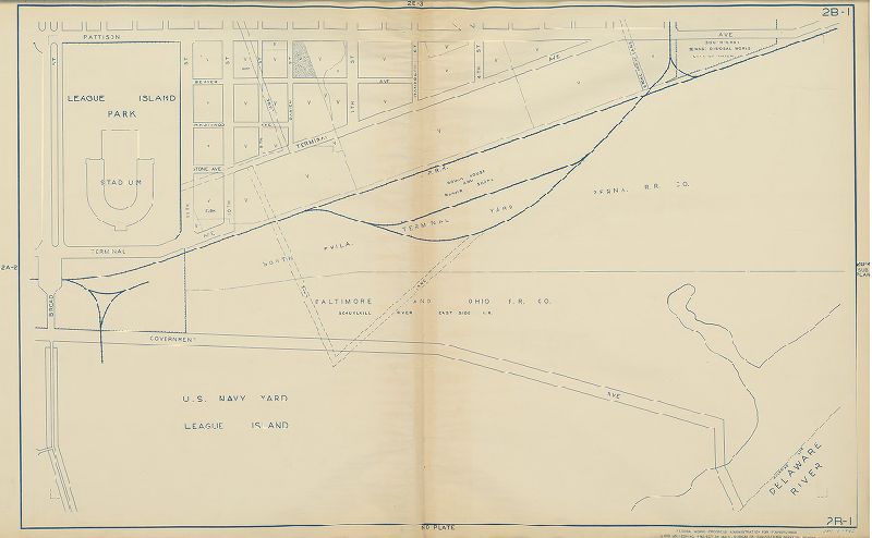 Plate 2B-1, Philadelphia Land Use Map, 1942