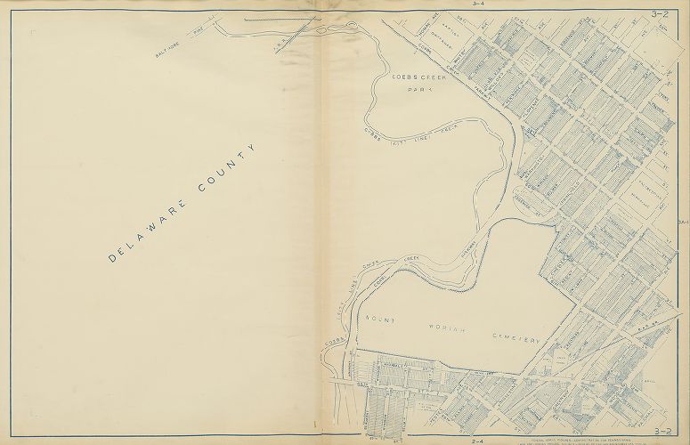 Plate 3-2, Philadelphia Land Use Map, 1942