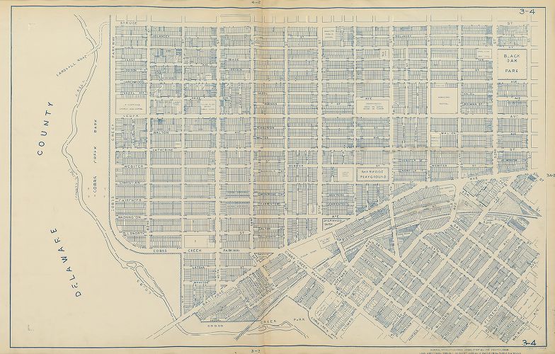 Plate 3-4, Philadelphia Land Use Map, 1942