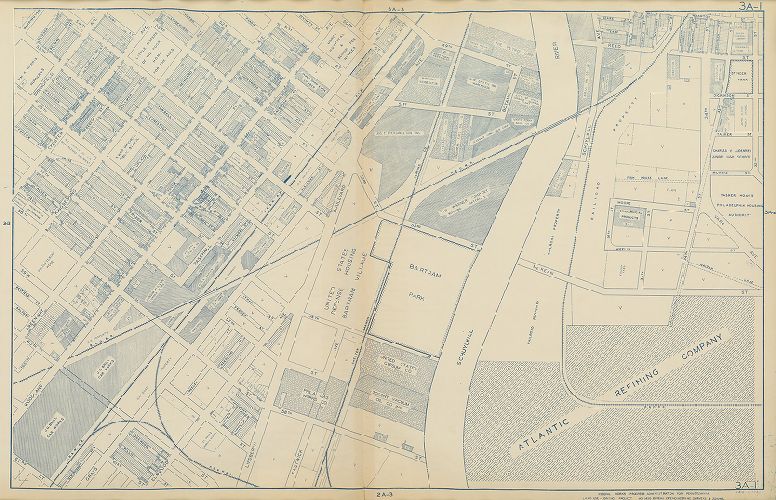 Plate 3A-1, Philadelphia Land Use Map, 1942