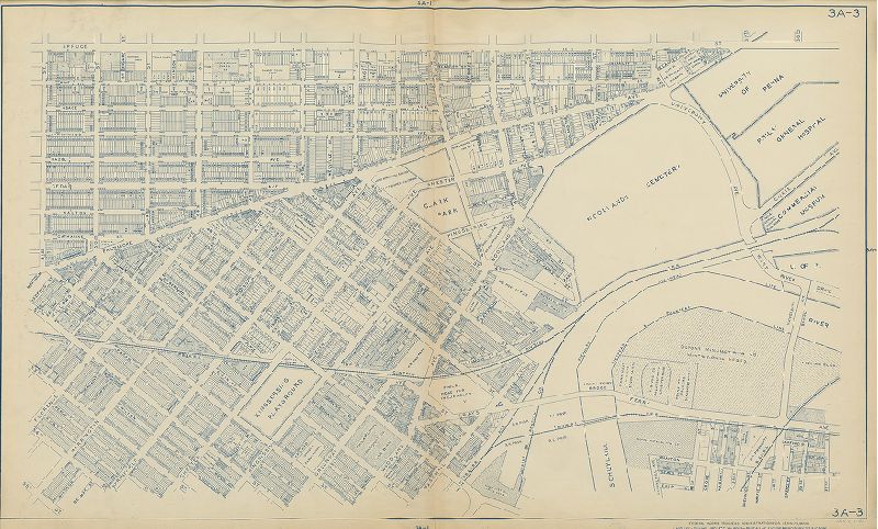 Plate 3A-3, Philadelphia Land Use Map, 1942
