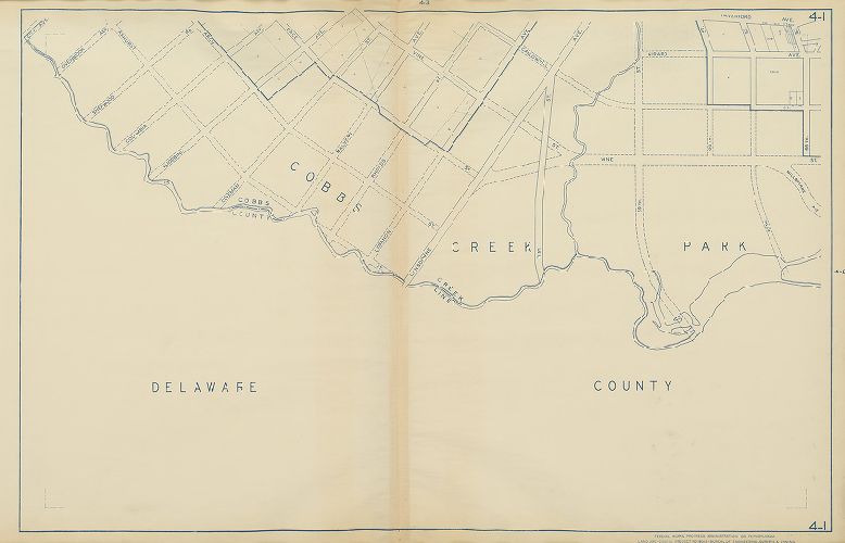 Plate 4-1, Philadelphia Land Use Map, 1942