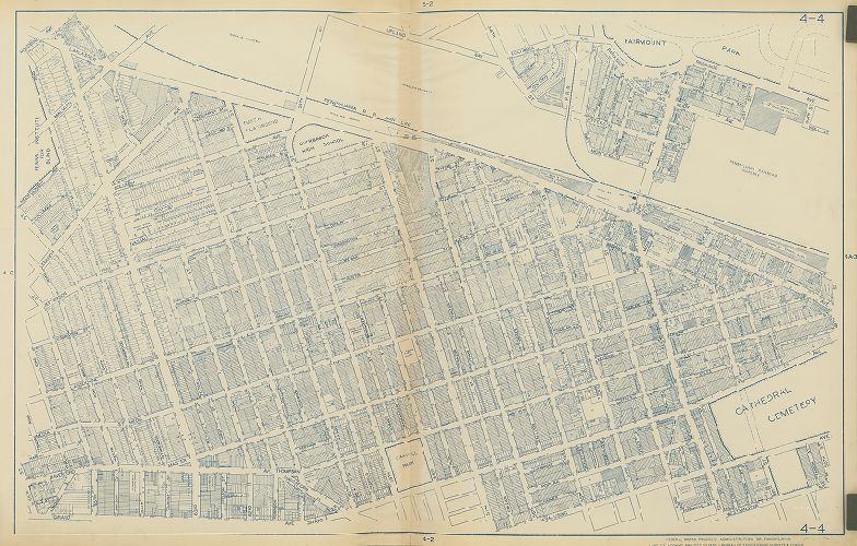 Plate 4-4, Philadelphia Land Use Map, 1942