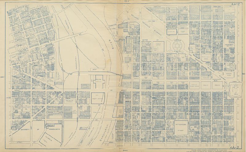 Plate 4A-2, Philadelphia Land Use Map, 1942