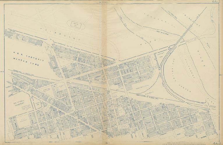 Plate 4A-3, Philadelphia Land Use Map, 1942