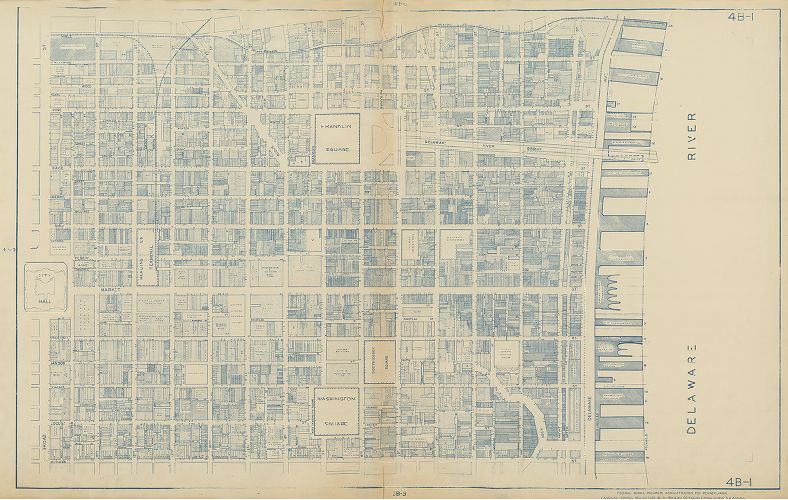 Plate 4B-1, Philadelphia Land Use Map, 1942
