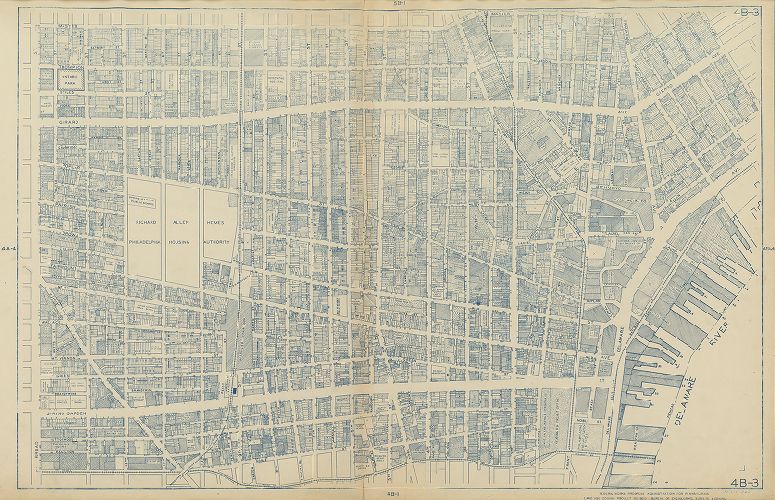 Plate 4B-3, Philadelphia Land Use Map, 1942
