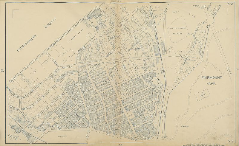 Plate 5-2, Philadelphia Land Use Map, 1942