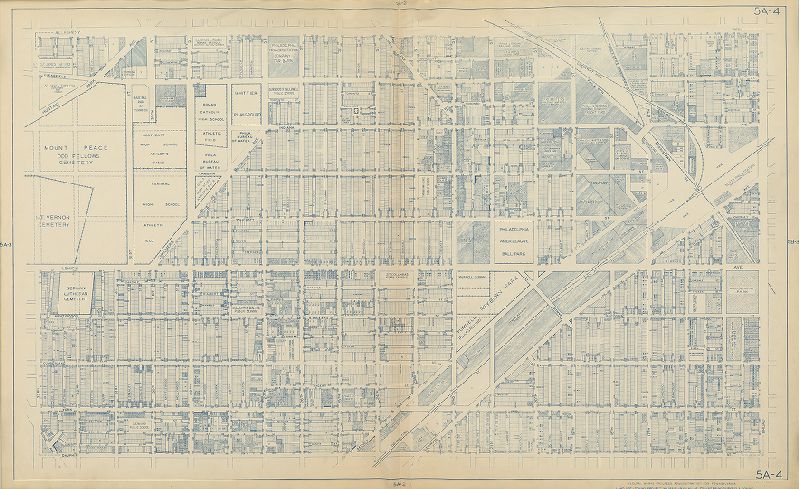 Plate 5A-4, Philadelphia Land Use Map, 1942