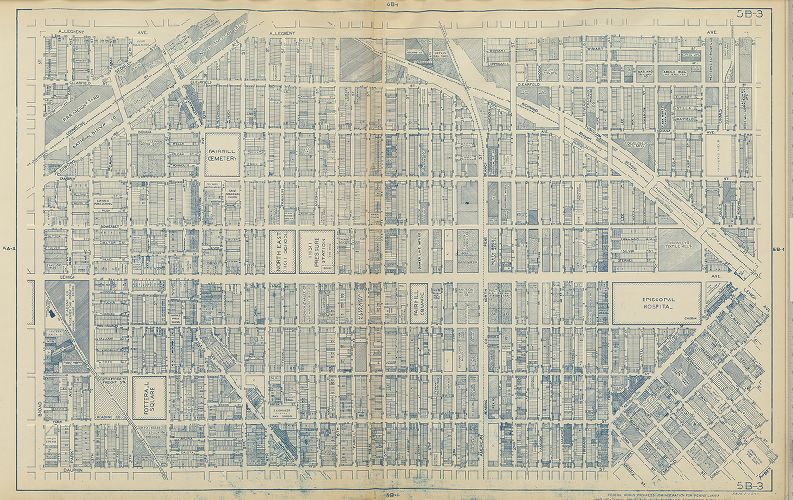 Plate 5B-3, Philadelphia Land Use Map, 1942