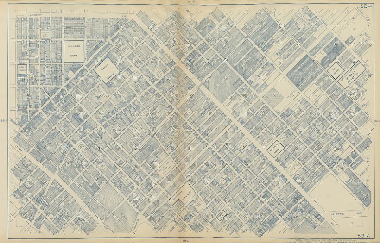 Plate 5B-4, Philadelphia Land Use Map, 1942