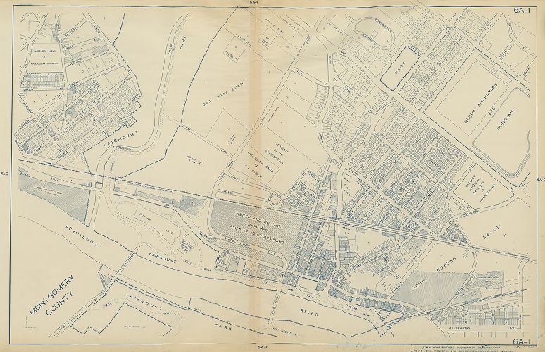 Plate 6A-1, Philadelphia Land Use Map, 1942