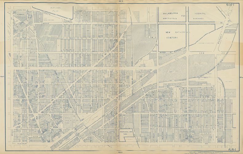 Plate 6B-1, Philadelphia Land Use Map, 1942
