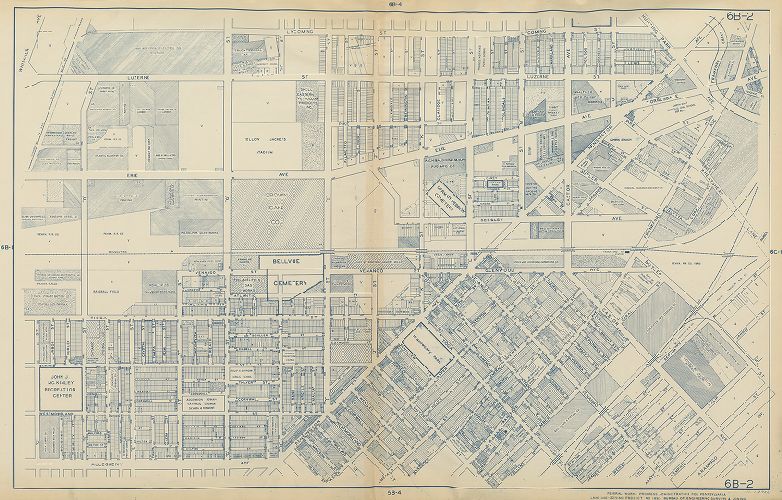 Plate 6B-2, Philadelphia Land Use Map, 1942