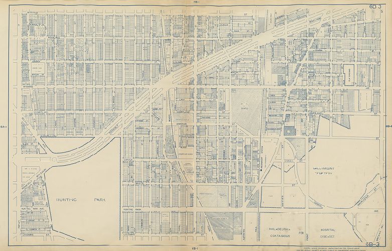 Plate 6B-3, Philadelphia Land Use Map, 1942