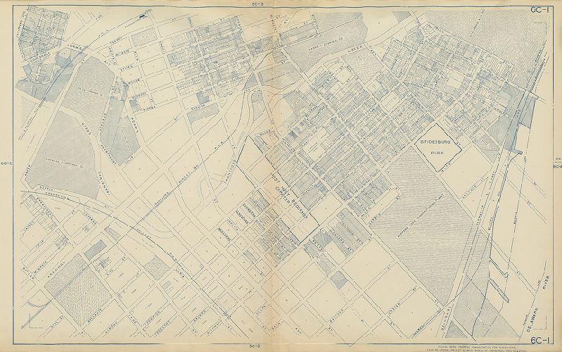 Plate 6C-1, Philadelphia Land Use Map, 1942