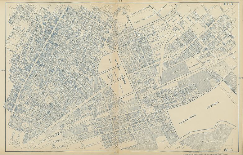 Plate 6C-3, Philadelphia Land Use Map, 1942
