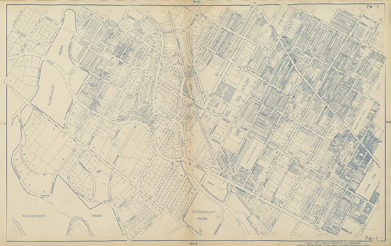Plate 7A-1, Philadelphia Land Use Map, 1942