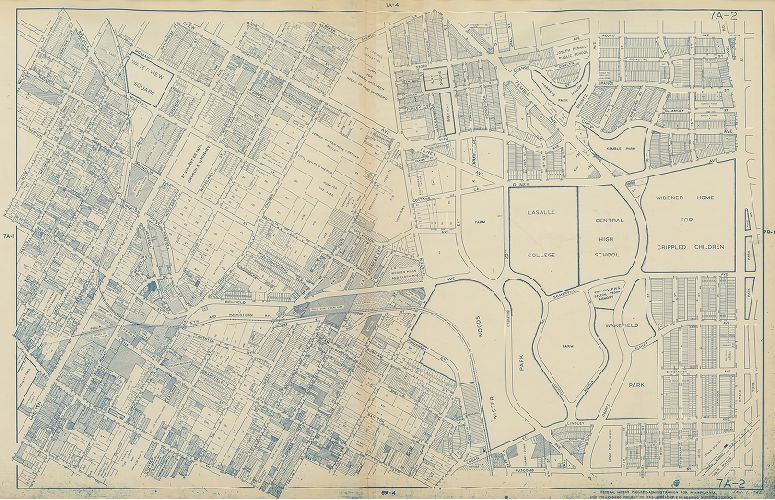 Plate 7A-2, Philadelphia Land Use Map, 1942