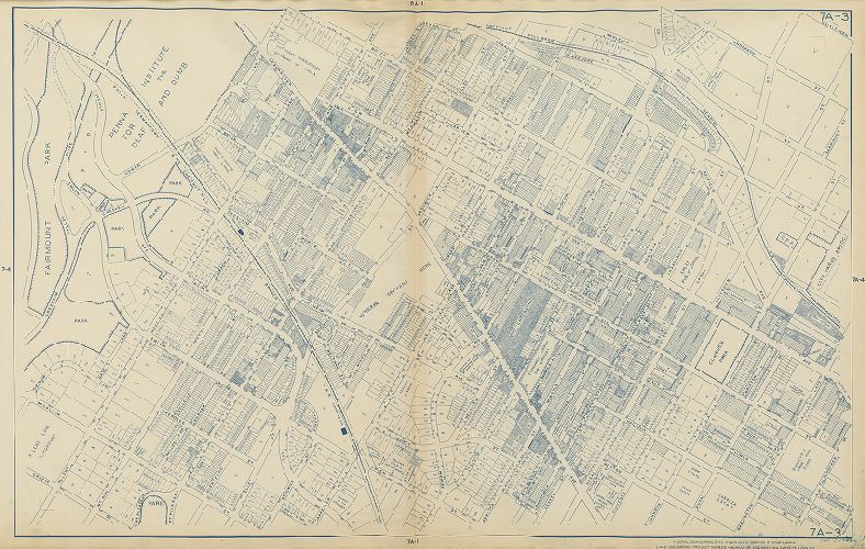 Plate 7A-3, Philadelphia Land Use Map, 1942