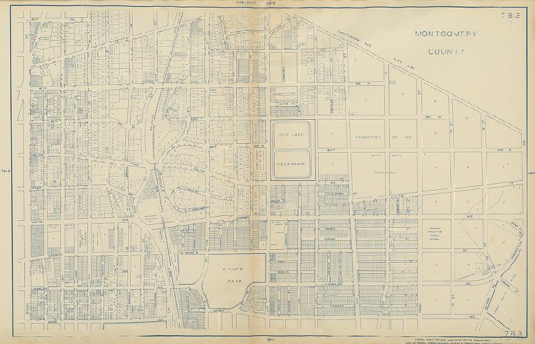 Plate 7B-3, Philadelphia Land Use Map, 1942