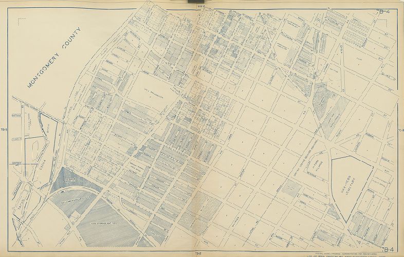 Plate 7B-4, Philadelphia Land Use Map, 1942