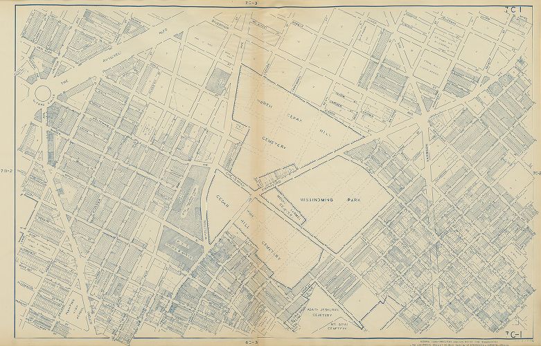 Plate 7C-1, Philadelphia Land Use Map, 1942