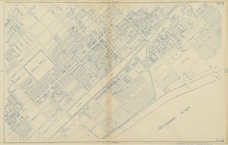 Plate 7C-2, Philadelphia Land Use Map, 1942