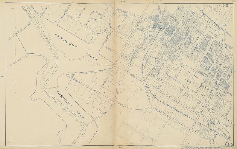 Plate 8-2, Philadelphia Land Use Map, 1942