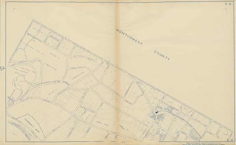 Plate 8-4, Philadelphia Land Use Map, 1942