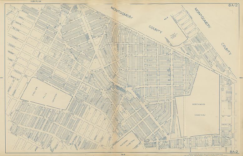 Plate 8A-2, Philadelphia Land Use Map, 1942