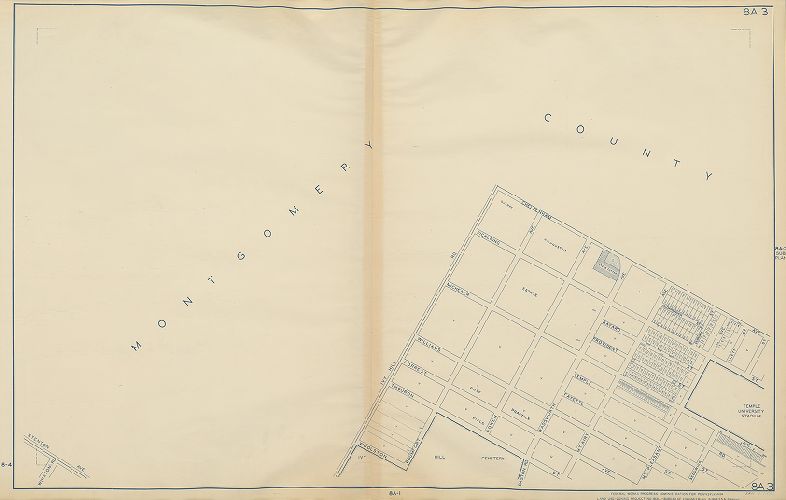 Plate 8A-3, Philadelphia Land Use Map, 1942
