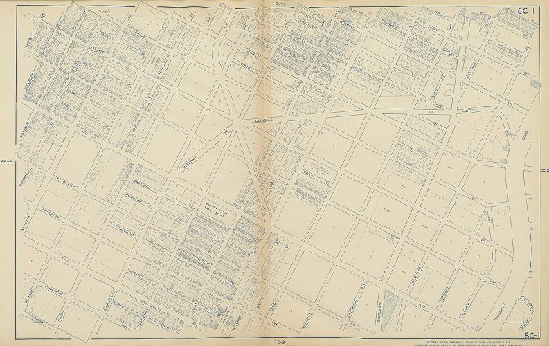 Plate 8C-1, Philadelphia Land Use Map, 1942