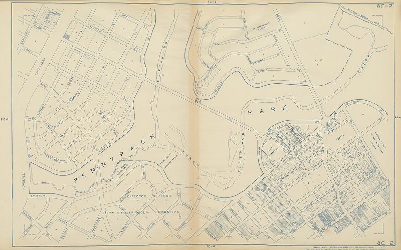 Plate 8C-2, Philadelphia Land Use Map, 1942