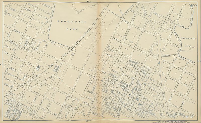 Plate 8C-3, Philadelphia Land Use Map, 1942