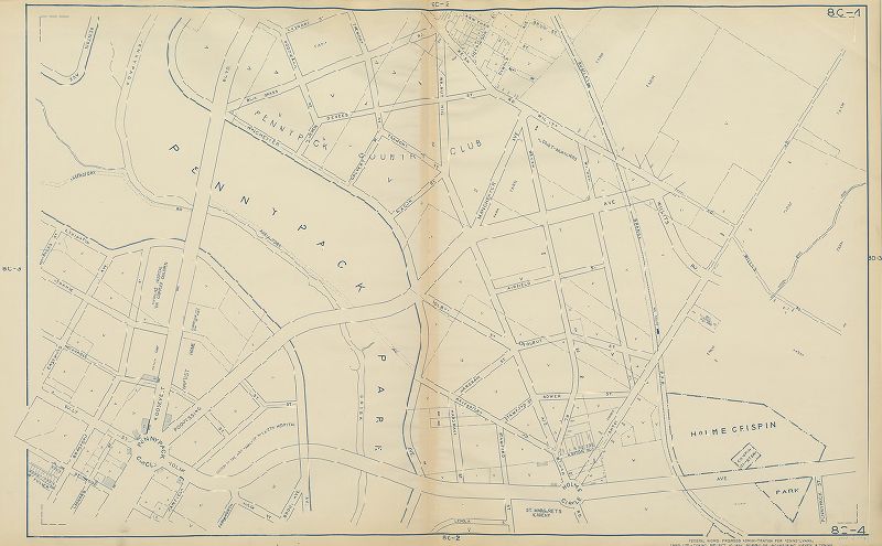Plate 8C-4, Philadelphia Land Use Map, 1942