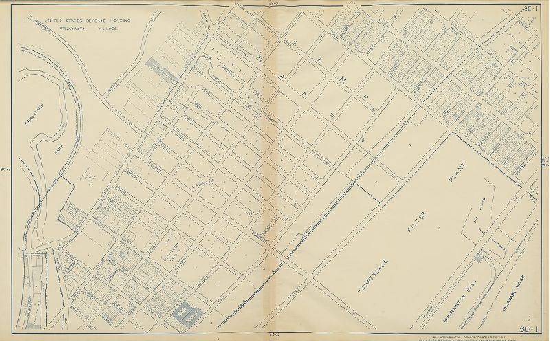 Plate 8D-1, Philadelphia Land Use Map, 1942