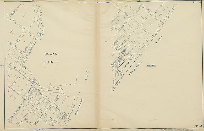 Plate 8D-4, Philadelphia Land Use Map, 1942