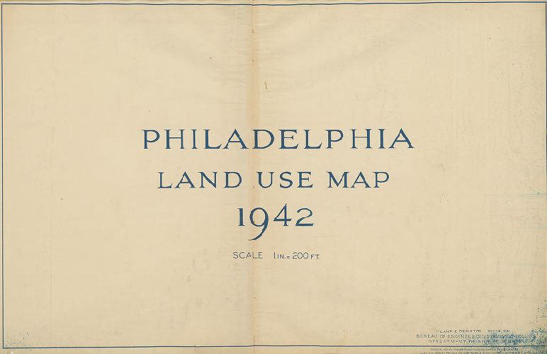 Title Page, Philadelphia Land Use Map, 1942
