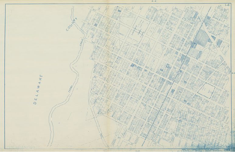 Plate 1-4, Philadelphia Land Use Map, 1962