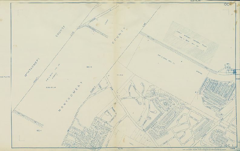 Plate 10C-1, Philadelphia Land Use Map, 1962
