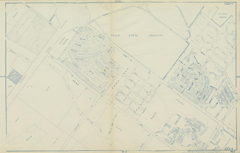 Plate 10D-1, Philadelphia Land Use Map, 1962