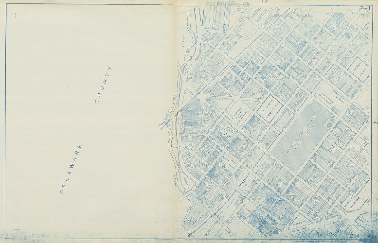 Plate 2-4, Philadelphia Land Use Map, 1962