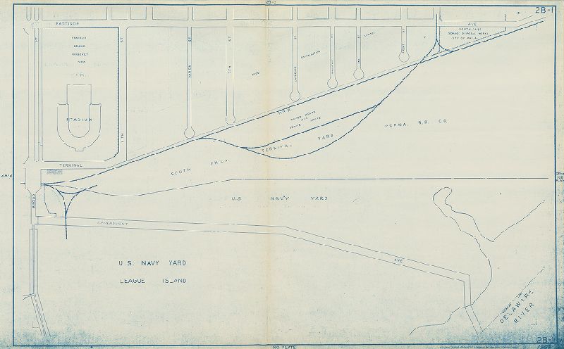 Plate 2B-1, Philadelphia Land Use Map, 1962