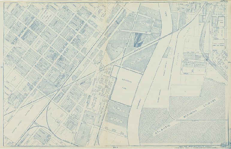 Plate 3A-1, Philadelphia Land Use Map, 1962