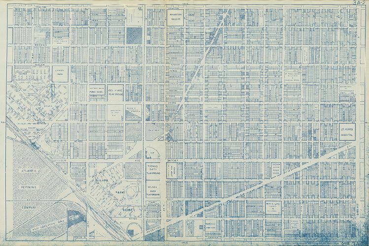 Plate 3A-2, Philadelphia Land Use Map, 1962