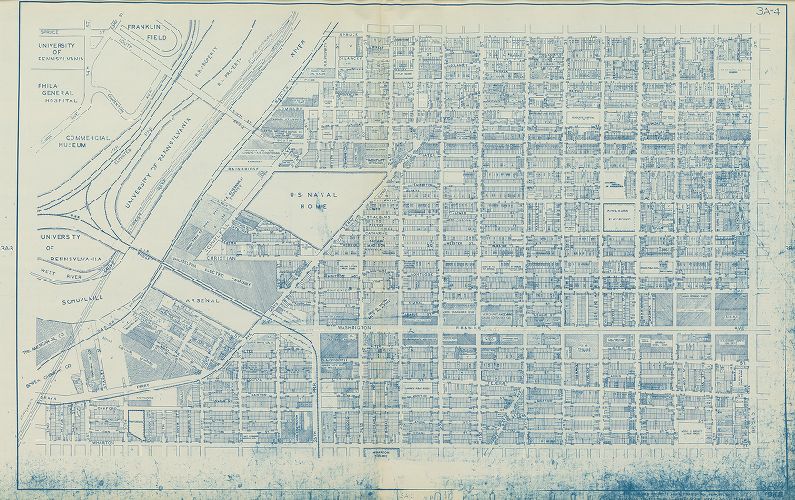 Plate 3A-4, Philadelphia Land Use Map, 1962